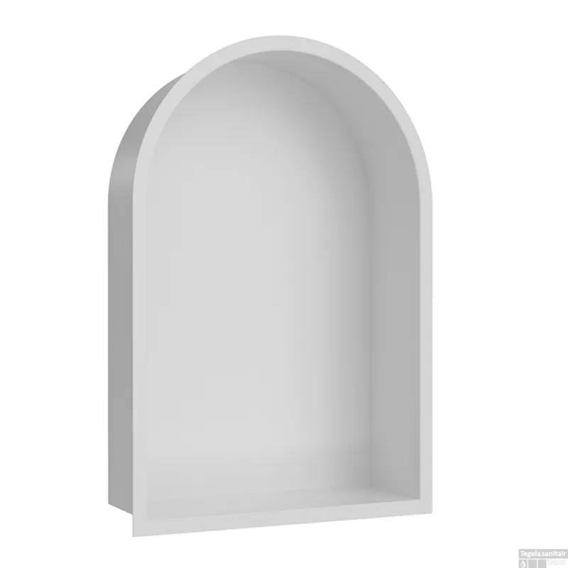 Shop Nu Inbouwnis Ovaal Wiesbaden Demis 30x45x10 cm Mat Wit