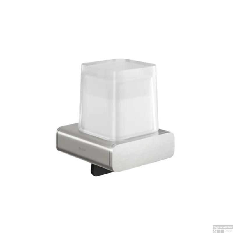 Zeepdispenser Geesa Shift 200 ml met Gesatineerd Glas RVS Superprijs