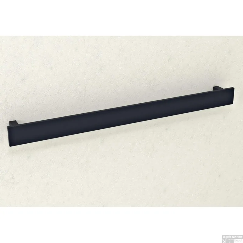 Veilige Betaling Handdoekhouder Sapho Patron 80x6 cm Mat Zwart
