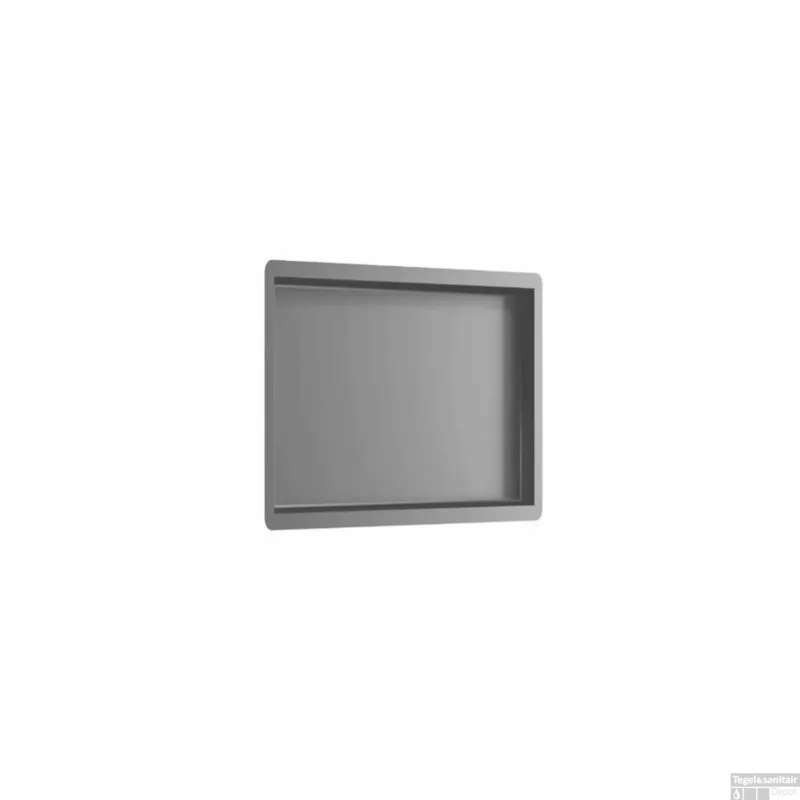 Inbouwnis BWS Eve 30x30x7 cm Gunmetal OP=OP Gecertificeerd