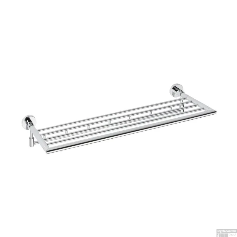 Weekendaanbieding Handdoekhouder Sapho X-Round Hangend met Opbergstang 65 cm Chroom