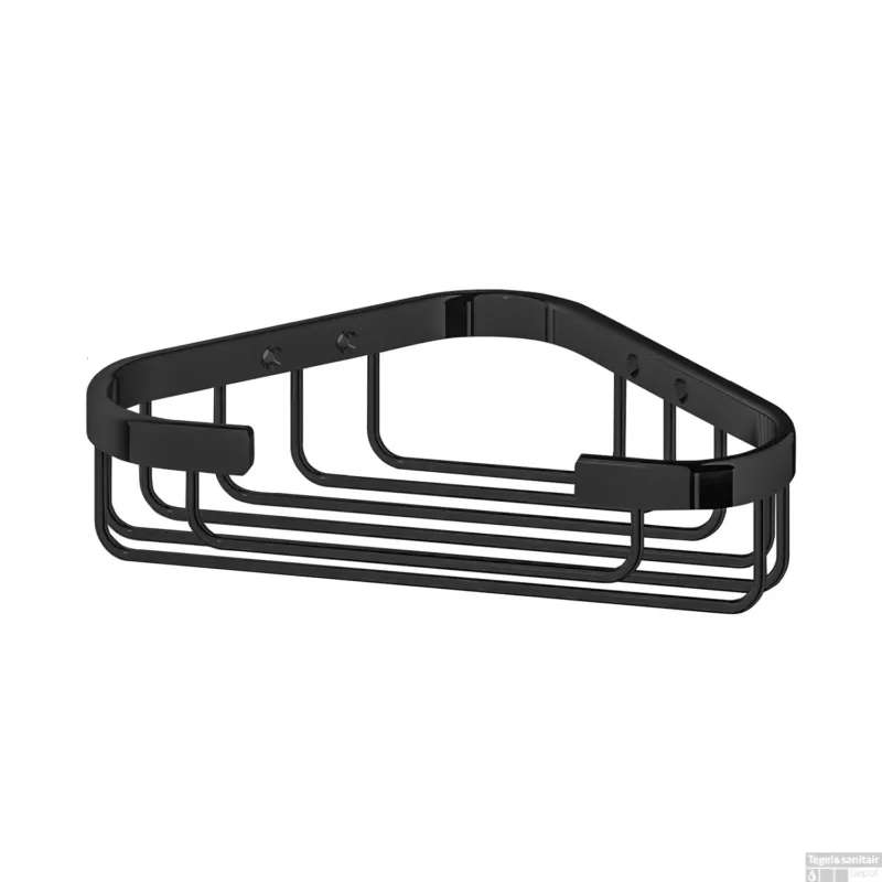 Nieuw Hoekdraadkorf Hotbath Cobber Wandmodel Mat Zwart
