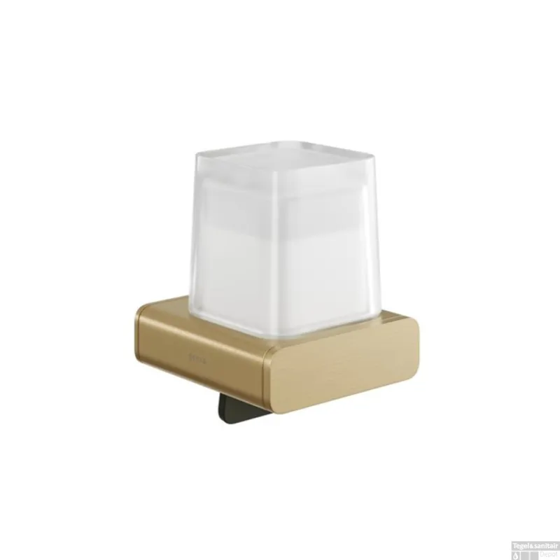 Hete Deal Zeepdispenser Geesa Shift met Gesatineerd Glas 200 ml Goud
