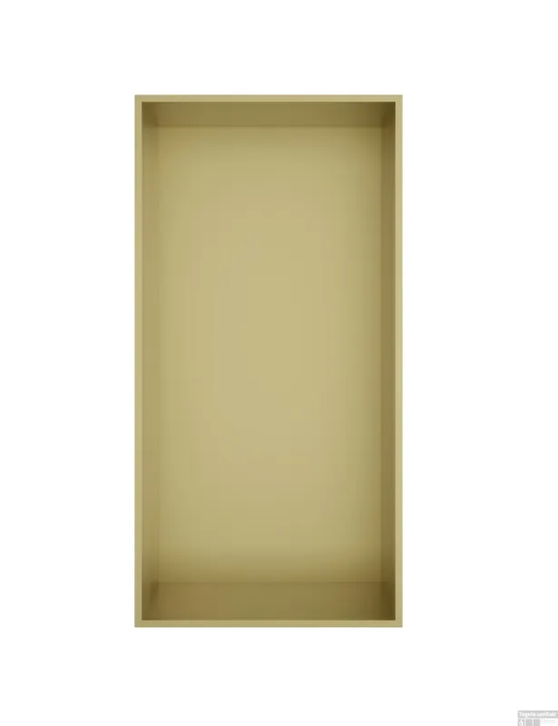 Superprijs Hotbath &MORE Inbouwnis 30x15x10cm frameless Geborsteld Messing PVD