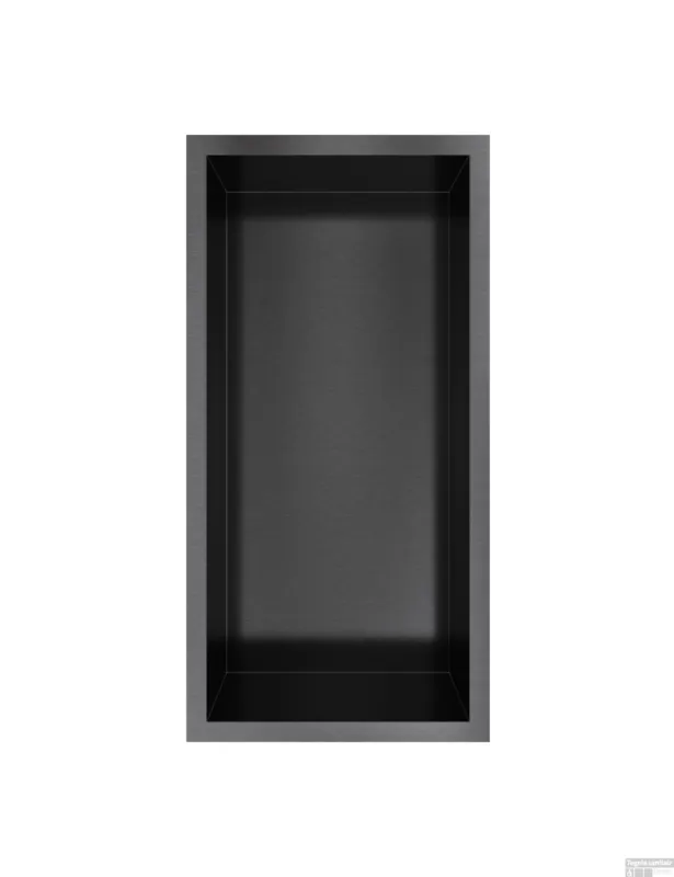 Hotbath &MORE Inbouwnis 30x15x10cm Geborsteld Zwart PVD Populair