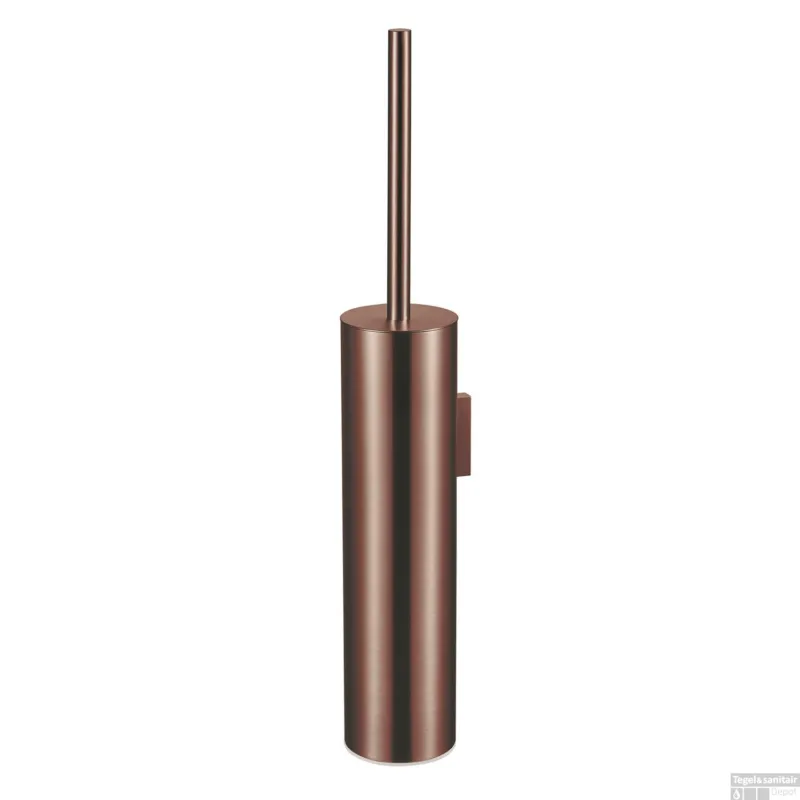 Wandtoiletborstel Qisani Flow Met houder Geborsteld Copper Direct Beschikbaar