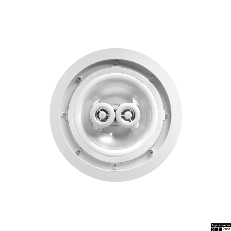 Speaker Aquasound Samba-Dt (Single Stereo) Vochtbestendig, Rond 230 mm Wit Koopje