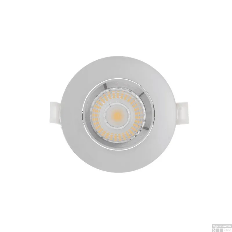 Beperkte Voorraad Inbouw LED-spot 3 Stuks Sanimex Njoy IP44 Dimbaar 6W 430 Lumen Chroom