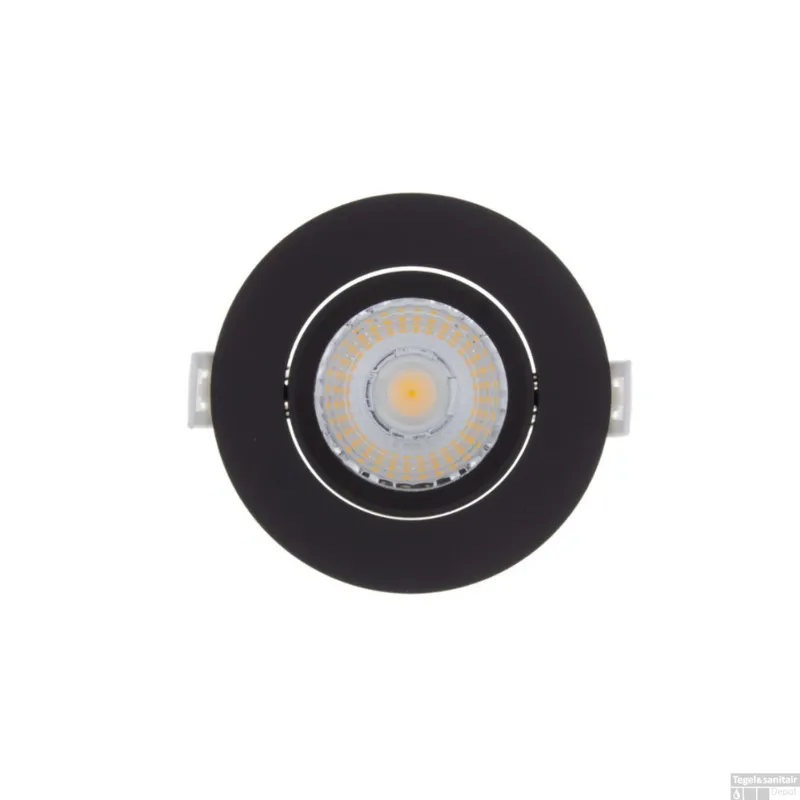 Inbouw LED-spot 3 Stuks Sanimex Njoy IP44 Dimbaar 6W 430 Lumen Zwart Laatste Kans