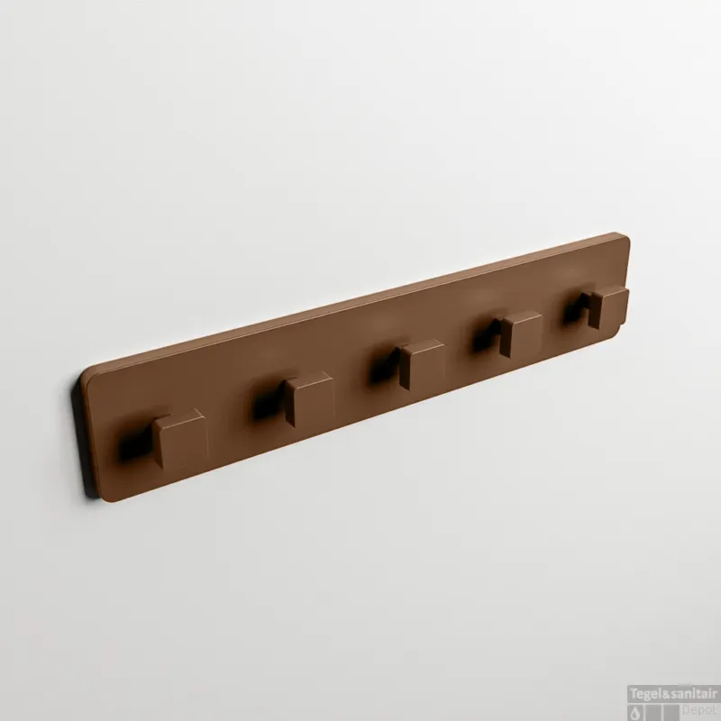 Uitverkoop MONDIAZ EASY Handdoekhaakjes 45cm solid surface kleur Rust