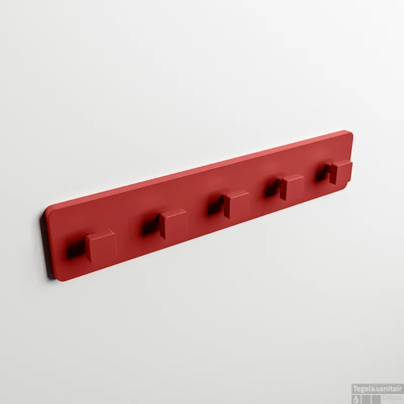 Beperkte Voorraad MONDIAZ EASY Handdoekhaakjes 45cm solid surface kleur Fire