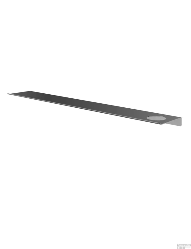Bestseller Hotbath &More Planchet 80 cm inclusief bevestigings rails met 1 uitsparing voor een zeepdispenser of beker Geborsteld gunmetal PVD