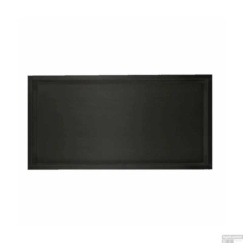 Inbouwnis Sanilux Wandmontage 60x30 cm Mat Zwart Merkproduct