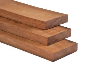 Balk Hardhout Azobe 5x10cm fijnbezaagd - 450 cm Superprijs