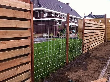 Aanbieding Gaaspaneel Verzinkt 180x180cm - Maaswijdte 15cm - 105 cm