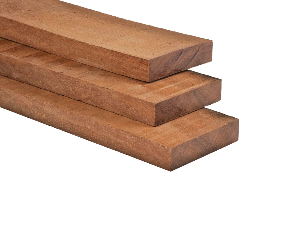Hoge Kwaliteit Funderingsbalk Hardhout 4.0x20cm Balk bezaagd - 300 cm