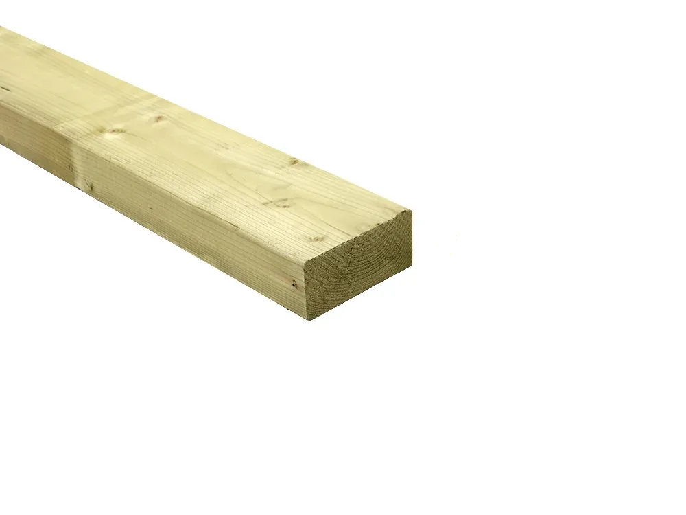 Balk Vuren Geimpregneerd hout 4.5x9.5cm Glad geschaafd Populair - 360 cm Hoge Kwaliteit
