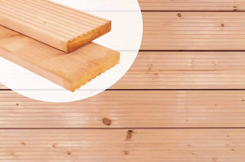 Koop Online Vlonderplank Red Class Wood 2.8x14.5cm Glad Geschaafd - 500 cm