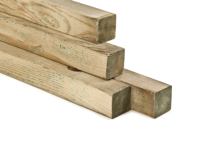 Paal Grenen 8.8x8.8cm - 240 cm Hete Deal