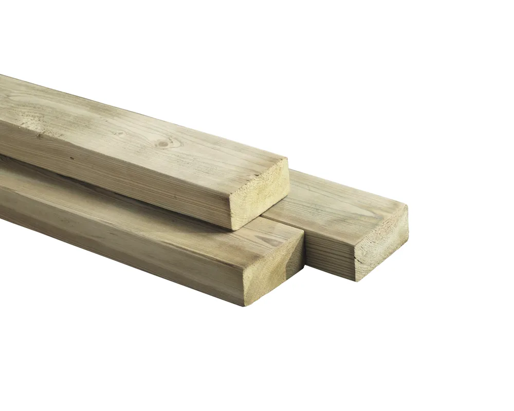 Balk Geimpregneerd Hout Scandinavisch vuren 4.5x7cm Populair bij vlonders - 420 cm Lage Prijs