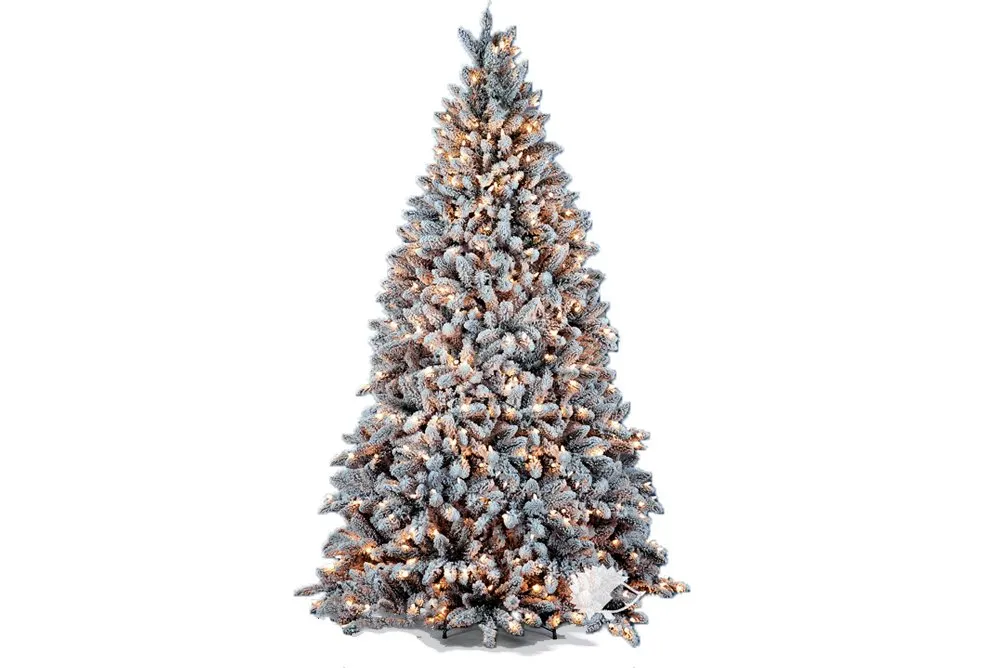 Kunstkerstboom besneeuwd Winterberg Hoogte 400 cm, diameter 193 cm, 5826 takken Alleen Vandaag