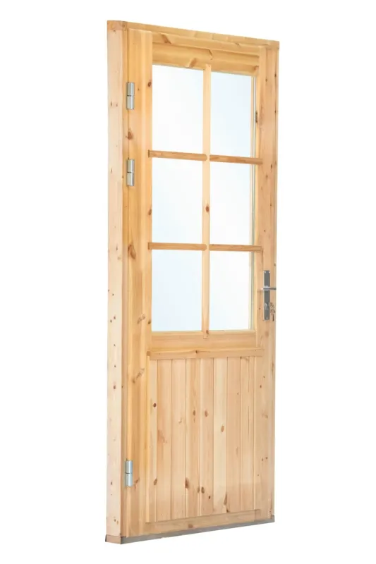 Enkele deur extra hoog met raam 99x209 cm linksdraaiend Favoriet