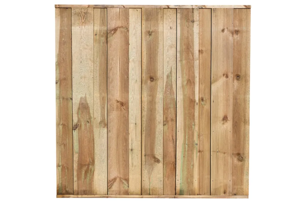 Tuinscherm Grenen 180 x 180 cm - 11 planks fijnbezaagd Fabrieksprijs