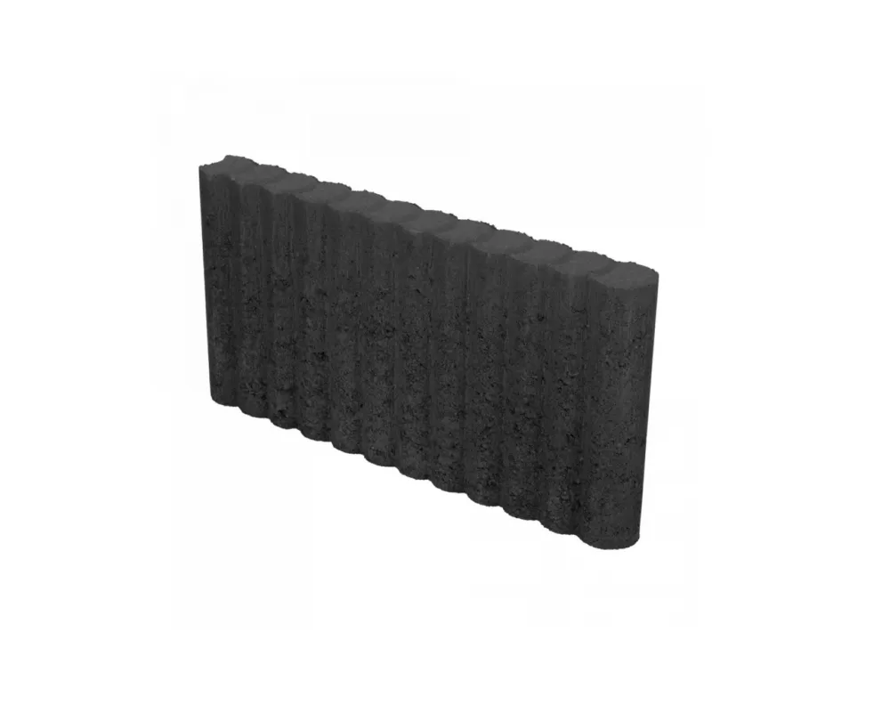Snelle Levering Mini Rondoband Palissade Antraciet 6x25x50cm - Excluton