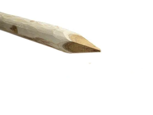 Betrouwbaar Robinia Paal rond diameter 10-12 cm geschild - 200 cm