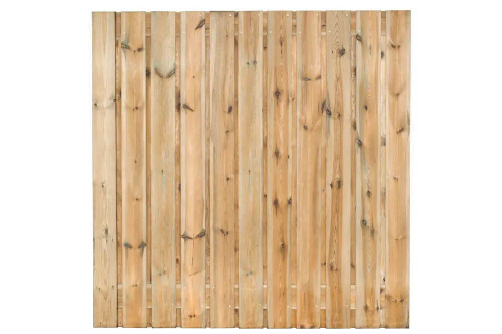 Exclusieve Aanbieding Tuinscherm Grenen 180 x 180 cm - 23 planks geschaafd - 180 cm