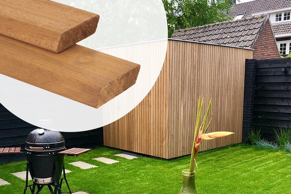 Lage Prijs Rhombus Thermisch Gemodificeerd Ayous 1.8x6.8cm ruitvormig - 305 cm