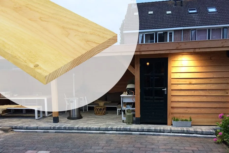 Douglas Plank 2.1x20cm Bezaagd - 500 cm Goedkoop