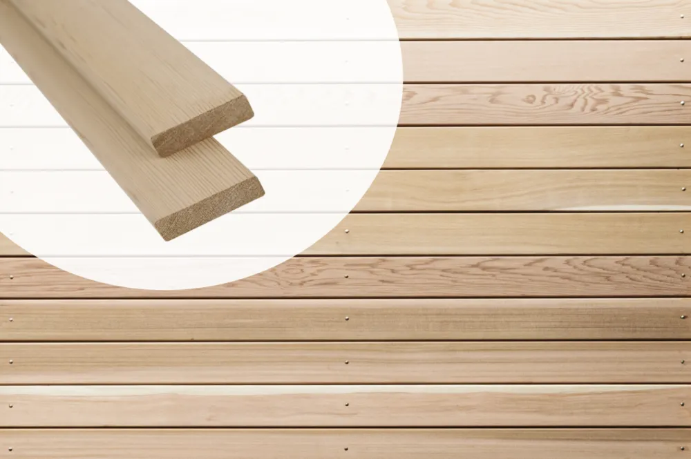 Rhombus Red Cedar Open gevelbekleding 18x68mm Clear and better 180 tot 490 cm - 240 cm Lage Prijs
