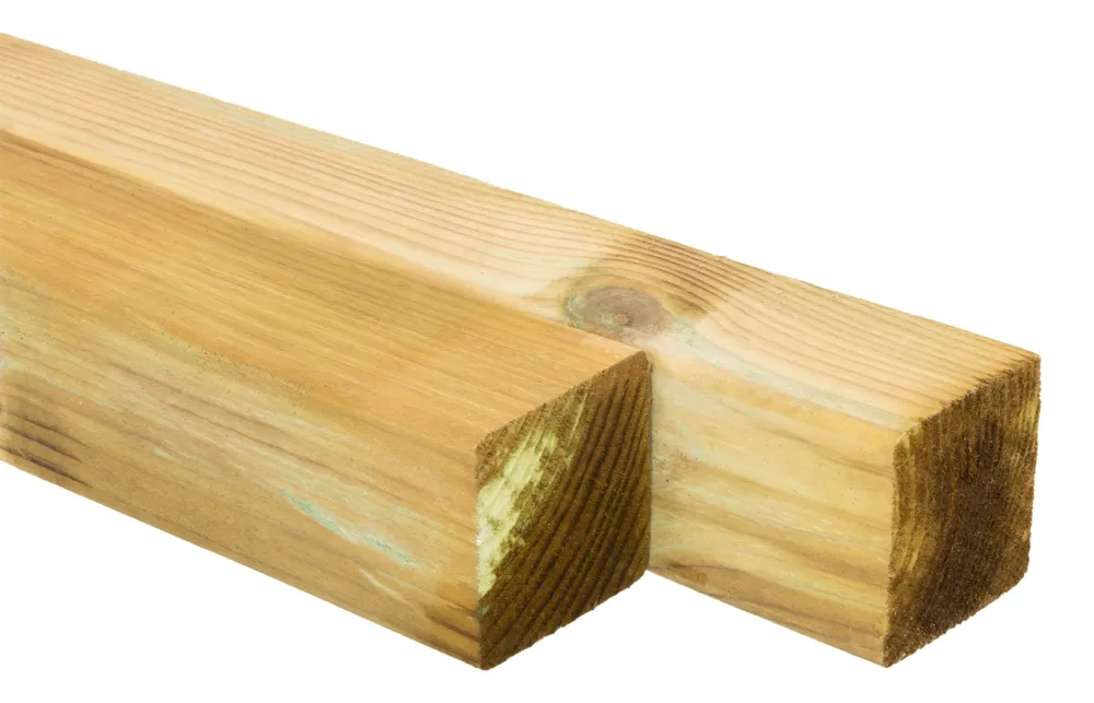 Premium Paal Grenen 6.8x6.8cm - 240 cm