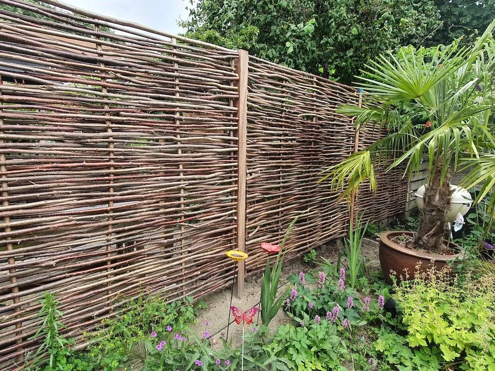 Koop Online Tuinscherm Hazelaar 180 x 180 cm in stevig frame