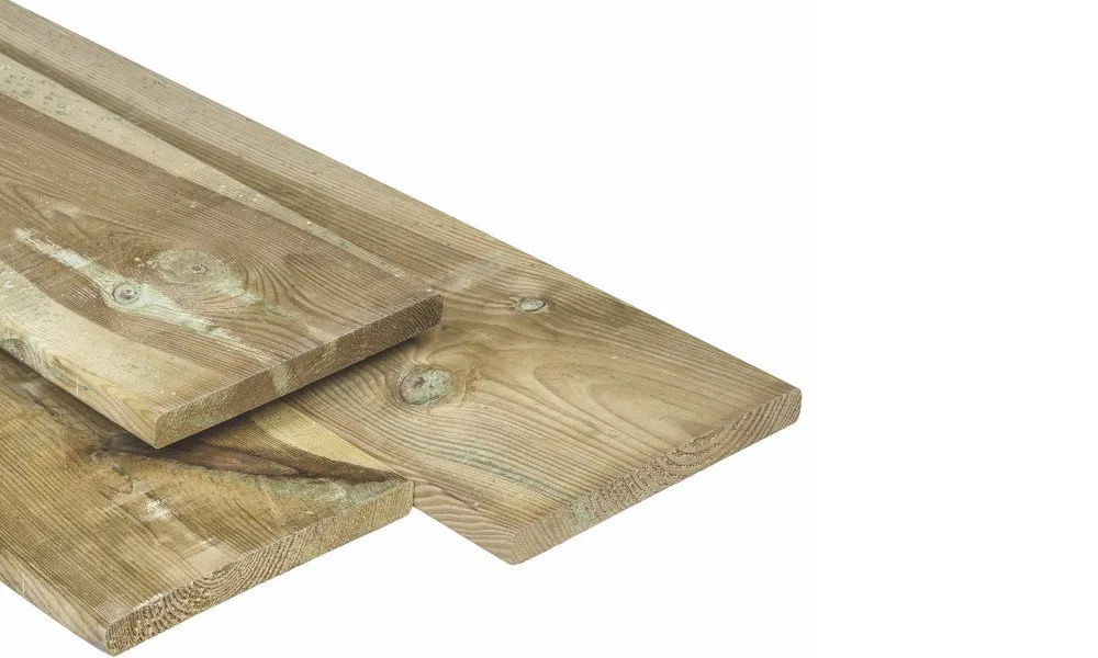 Schutting tuinplank grenen hout 2x20x400cm Glad geschaafd en rechtkantig Beste Prijs