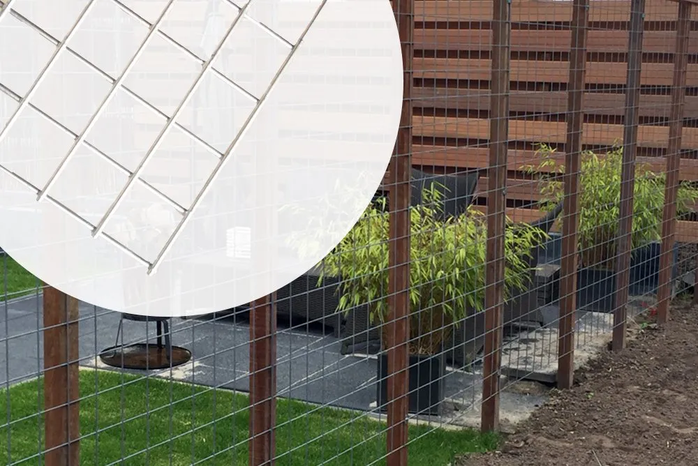 Op = Op Gaaspaneel Verzinkt 180x180cm - Maaswijdte 10cm - 180 cm