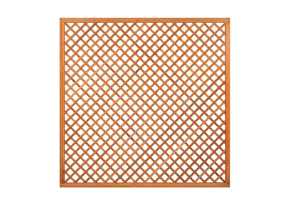 Trellisscherm Hardhout Diagonaal 180x180cm - 180 cm Laatste Kans