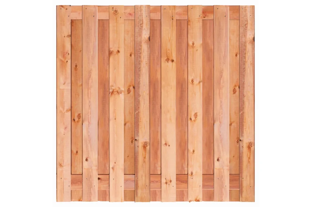 Laatste Kans Tuinscherm Red Class 180 x 180 cm - 17 planks geschaafd