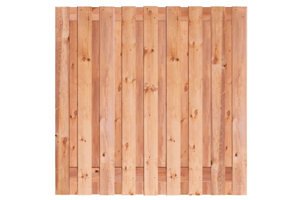 Tuinscherm Red Class 180 x 180 cm - 19 planks geschaafd Beperkt Aanbod
