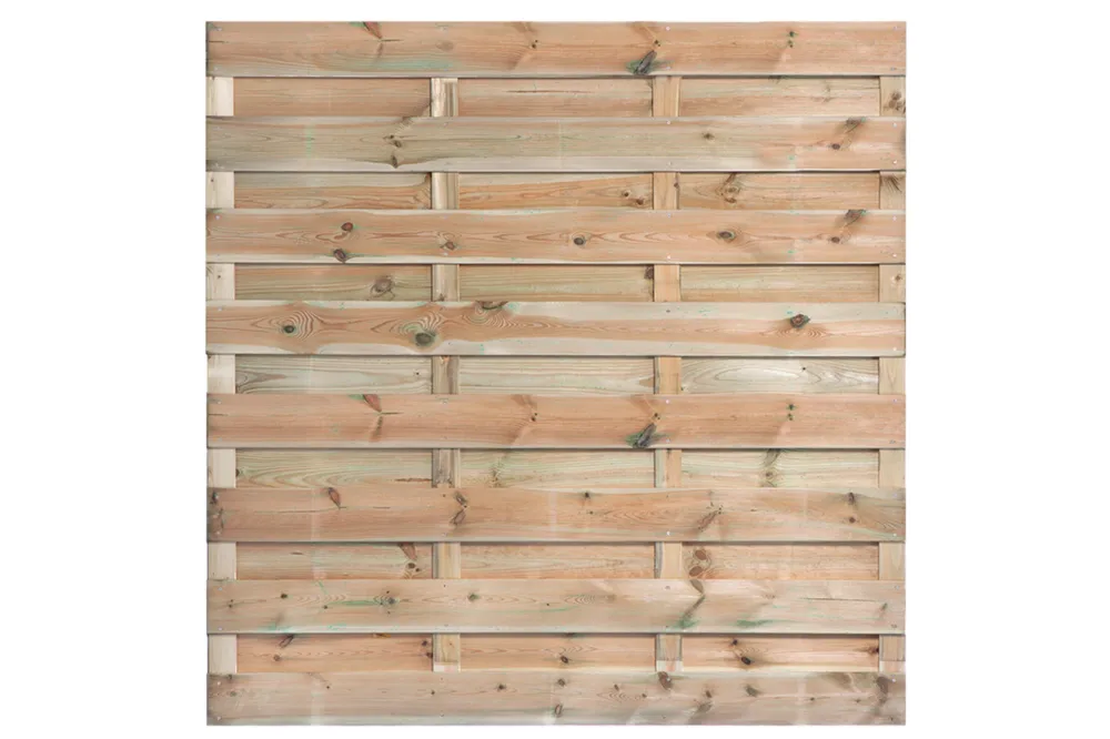 Tuinscherm Grenen 180 x 180 cm - 15 planks geschaafd Exclusieve Aanbieding