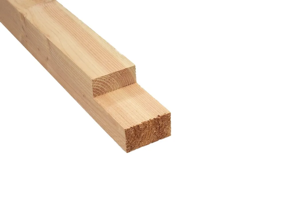 Paal Ingekeept Douglas 12x12x250cm Fijnbezaagd met inkeping voor 5x15xcm - Tussenpaal Aanbieding
