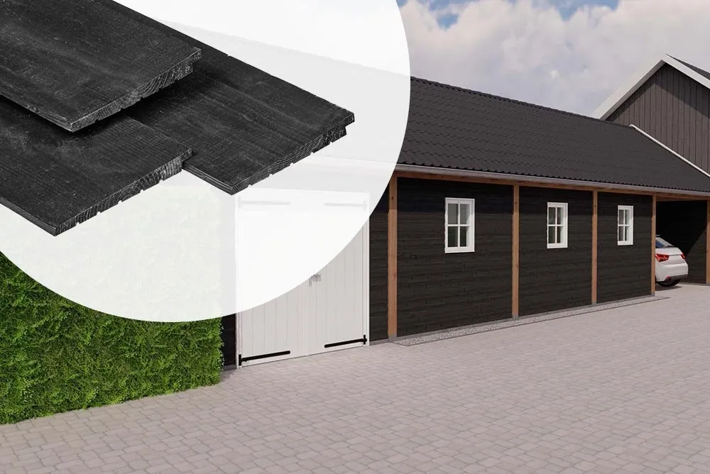 Zweeds Rabat Zwart Vuren 1.1/2.2x19.5cm - 400 cm Koop Online