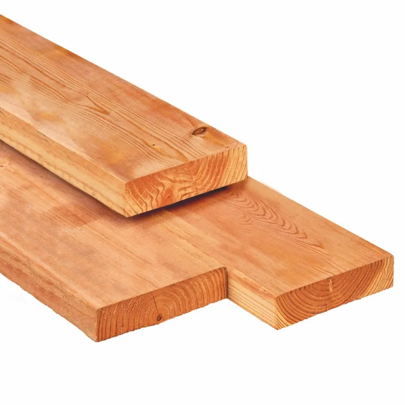 Red Class Wood ligger 4.5x12.0cm in Douglas kleur Geschaafd - 4 m Favoriet