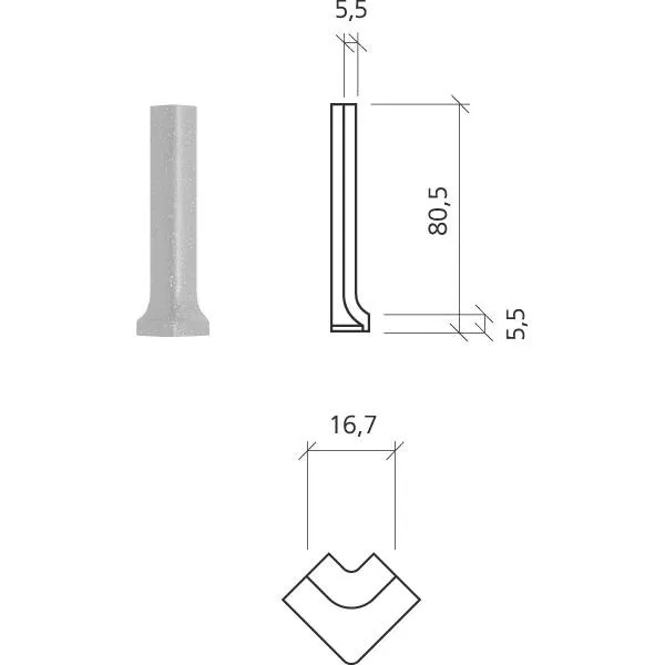 Mosa GLOBAL Grijs Mat ( 1DU75050 ) Populair
