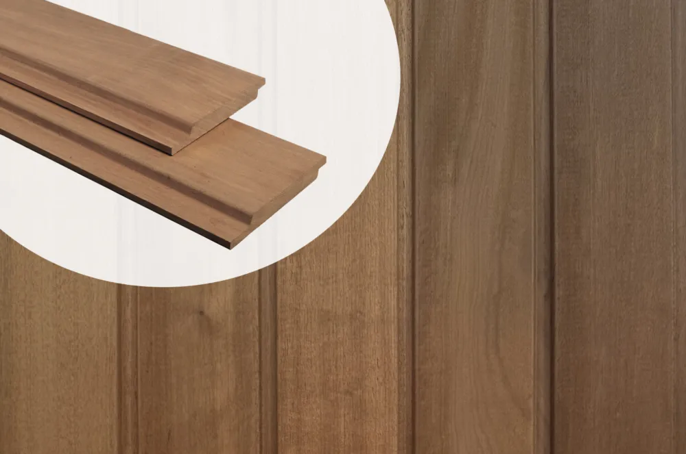 Gevelbekleding Thermisch Gemodificeerd TimbraTech Advance 1.8 x 14.4 cm Channelsiding - 460 cm Weekendaanbieding
