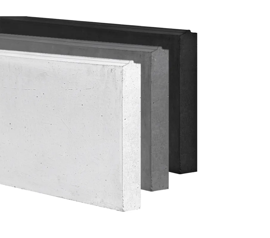 Betonplaat PuraFence 20 x 3.5 x 182.5 cm – Type I - Antraciet-gecoat Weekendaanbieding