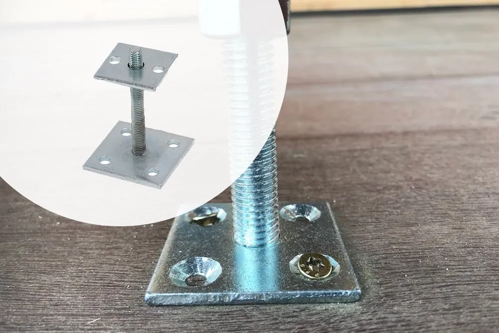 Voordeelprijs Verstelbare Minipoer 14 - 20 cm Verzinkt Staal
