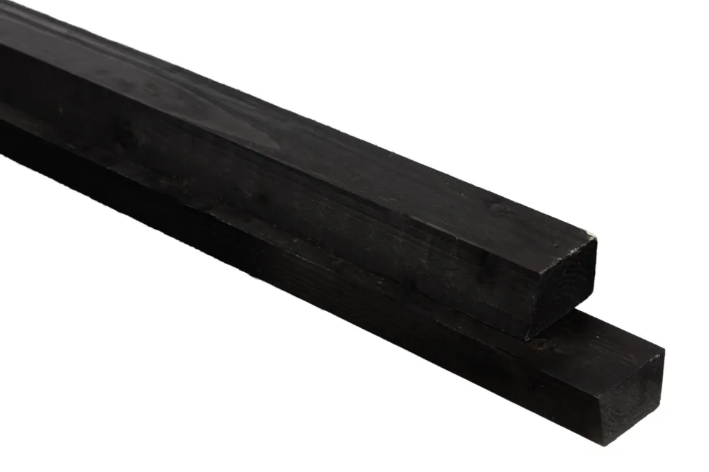 Ventilatielat Zwart Verduurzaamd Vuren 2.8 x 4.5 x 480 cm 15º afwaterend Beperkte Voorraad
