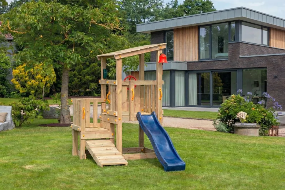 Speeltoestel Cascade, geschaafd grenen 162x154x264 cm Direct Verzonden
